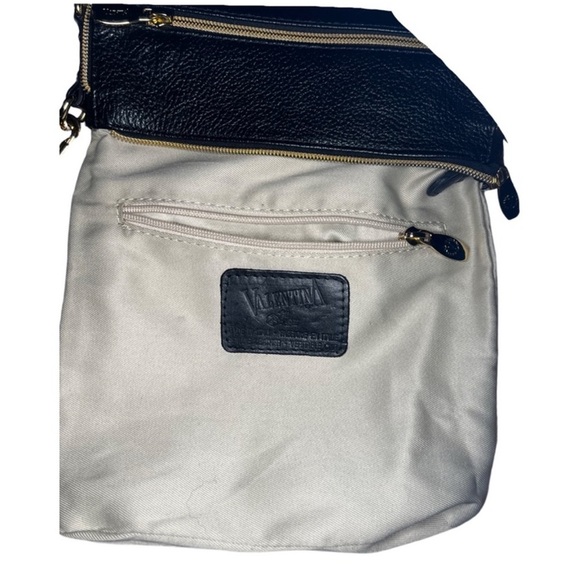 EUC Valentina Brown and Black Crossbody Bag with Pony-hair Leopard Print - Picture 7 of 8